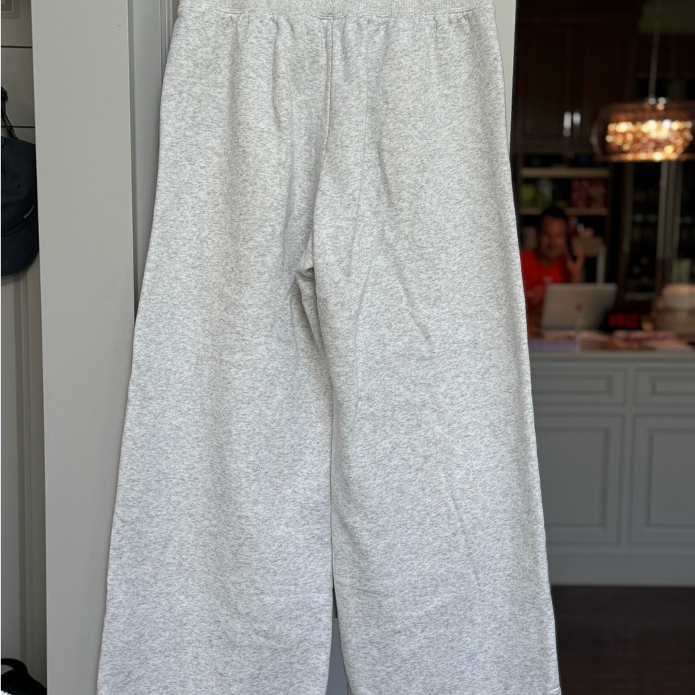 Nike Women's Lite Gray Wide-Leg Track Pants - Picture 2 of 11